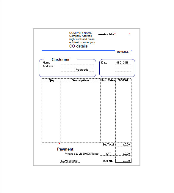Vat Invoice Format In Excel Supernalnutri
